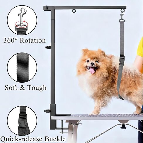 Dog Grooming Loops Nylon Restraint Noose Loop Pet Grooming Belly Strap Adjustable Slip Rope Dog Bathing Safety Tether Straps for Pet Grooming Table (Pink) in Saudi Arabia