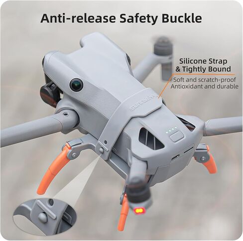 مجموعة تمديد معدات الهبوط Mini 5 Pro، أرجل عنكبوتية قابلة للطي + غطاء عدسة مضاد للوهج لـ DJI Mini 5 Pro، زيادة الارتفاع 30 مم، حماية آمنة للجيمبال والكاميرا (رمادي) in Kuwait
