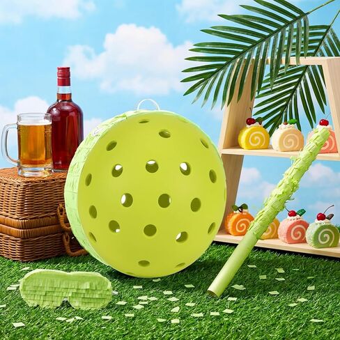 Lewtemi Dinkball Piñata with Blindfold Stick and Confetti for Piñata Games Decorations Sports Birthday Theme Party Favors in Saudi Arabia