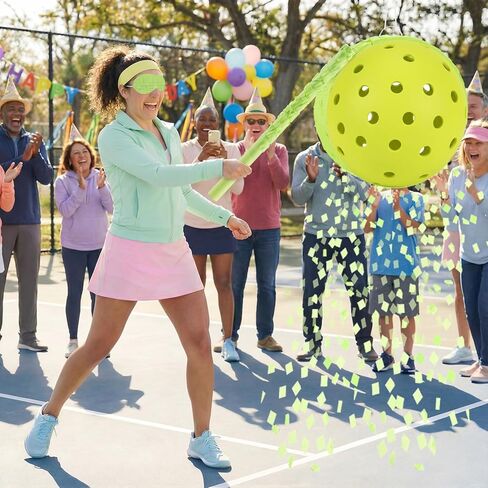 Lewtemi Dinkball Piñata with Blindfold Stick and Confetti for Piñata Games Decorations Sports Birthday Theme Party Favors in Saudi Arabia