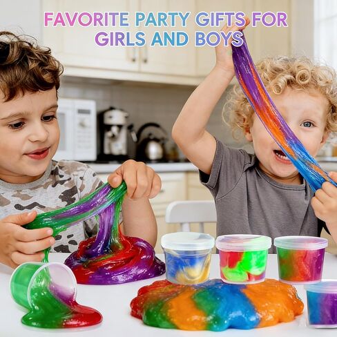 50-Pack Galaxy Slime Set – Ideal for Birthday Celebrations, Easter Basket fillers, or Party Favor Bags, This Toy is Well Suited for Children's Entertainment and Educational Reward Systems. in Saudi Arabia
