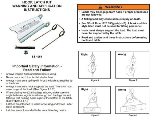 Latch Kit, SS, 9/16 in., 11/64 in. in Saudi Arabia