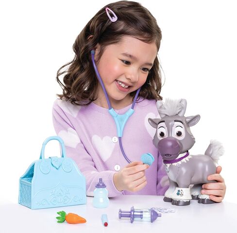 Disney Frozen Sven Care Kit Kids Feature Nurturing Pretend Play Pet Set, Includes Vet Bag to Keep Young Sven Healthy and Happy! in Saudi Arabia