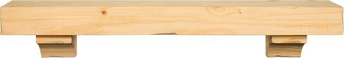 Pearl Mantels 412-48-20 The Shenandoah 48-Inch Shelf/Mantel Shelf Espresso Rustic Distressed Finish in Saudi Arabia