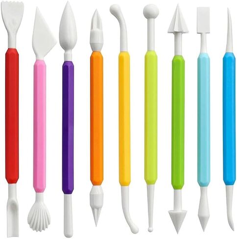 9PCS Plastic Clay Sculpting Tools Set for Modeling Molding and DIY Pottery in Saudi Arabia