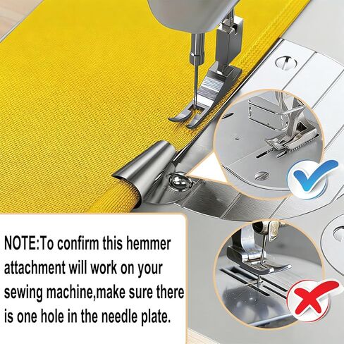 12 Pcs Hemming Foot Kit Narrow Rolled Hem Foot Set Presser Foot Sewing Rolled Hemmer Foot Narrow Sewing Machine Rolled Hem Guide Universal Sewing Clips for Sewing Machine Accessories and Tools in Kuwait