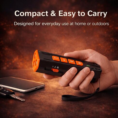 Ultrasonic Dog Bark Deterrent Handheld – Humane No-Shock Bark Control Device with Triple Emitters, 6 Modes, USB-C Rechargeable, 23ft Range for Indoor & Outdoor Training in Saudi Arabia