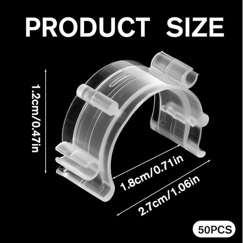 Sewing Bobbin Clips, 50 Pcs Clear Bobbin Holder Plastic Sewing Tool Clip Accessory Thread Clamps Clips Holder Tool Spools Organizers for DIY Craft Embroidery (5 Colors) in Saudi Arabia