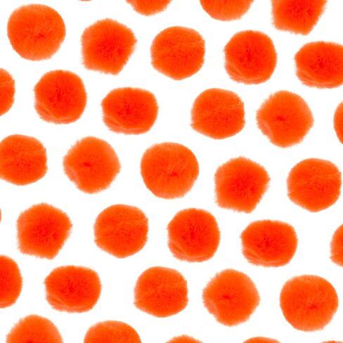 John Bead 100pcs 0.75in Orange Pom Poms for Crafts DIY Art Creative School Projects Party Favors in Saudi Arabia