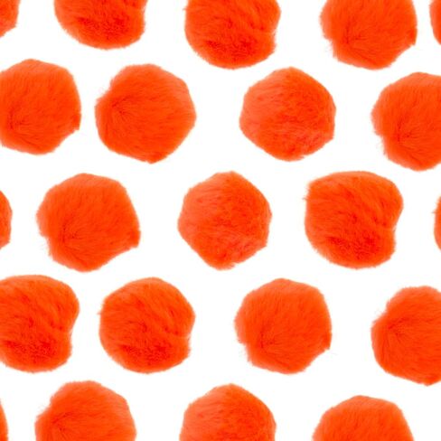 John Bead 100pcs 0.75in Orange Pom Poms for Crafts DIY Art Creative School Projects Party Favors in Saudi Arabia