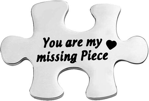 KUIYAI You are My Missing Piece Token Puzzle Piece Deployment Pocket Token Long Distance Relationship Couple Gift in Saudi Arabia