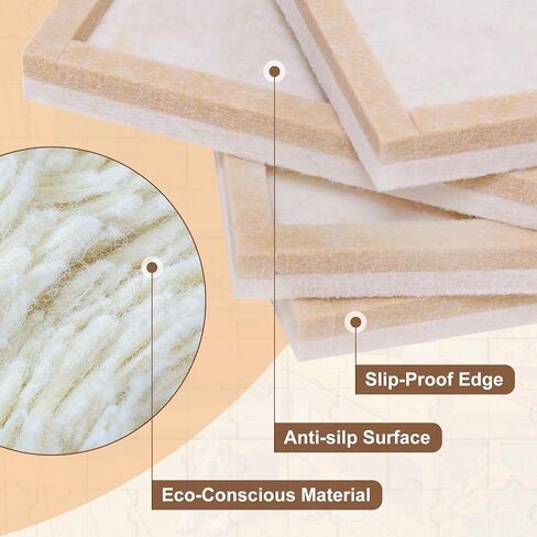 Portable Puzzle Board 4-Pack, Small Jigsaw Puzzle Board for Mini Puzzles, 11.8" x 7.8" Lightweight Felt Puzzle Board for Travel, Outdoor Activities, Parties in Kuwait