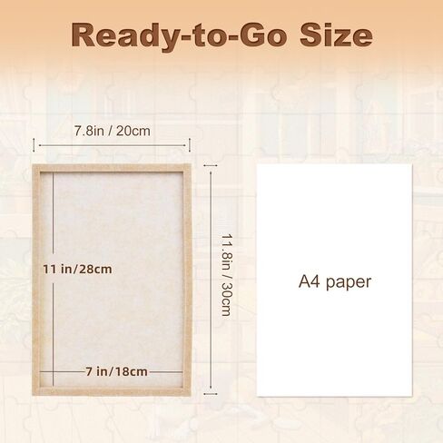 Portable Puzzle Board 4-Pack, Small Jigsaw Puzzle Board for Mini Puzzles, 11.8" x 7.8" Lightweight Felt Puzzle Board for Travel, Outdoor Activities, Parties in Kuwait