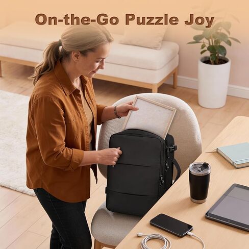 Portable Puzzle Board 4-Pack, Small Jigsaw Puzzle Board for Mini Puzzles, 11.8" x 7.8" Lightweight Felt Puzzle Board for Travel, Outdoor Activities, Parties in Kuwait