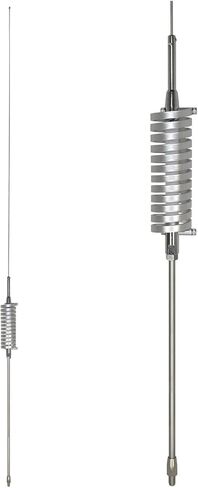 Tram BR-79 Flat Coil Trucker CB Antenna, Silver & RoadPro RP-8X18CL 18' Clear CB Antenna Mini-8 Coax Cable with PL-259 Connector in Saudi Arabia
