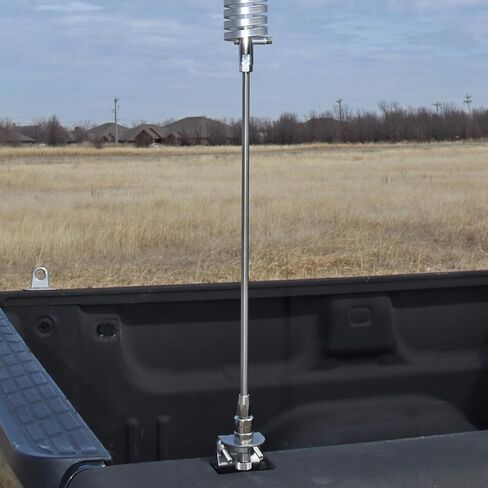 Tram BR-79 Flat Coil Trucker CB Antenna, Silver & RoadPro RP-8X18CL 18' Clear CB Antenna Mini-8 Coax Cable with PL-259 Connector in Saudi Arabia