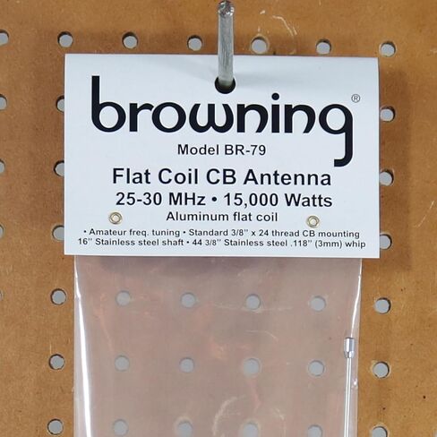 Tram BR-79 Flat Coil Trucker CB Antenna, Silver & RoadPro RP-8X18CL 18' Clear CB Antenna Mini-8 Coax Cable with PL-259 Connector in Saudi Arabia