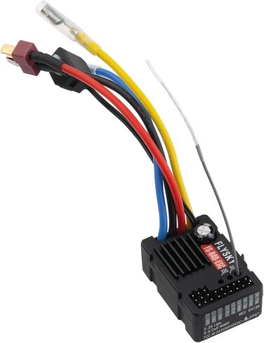 جهاز استقبال GoolRC Flysky FS-R4D-ESC، جهاز استقبال 2 في 1 2.4 جيجا هرتز 4CH مع التحكم في السرعة وLED، مخرج PWM بروتوكول ANT متوافق مع جهاز إرسال راديو FS-G7P لشاحنة 1/10 RC الزاحفة على الطرق الوعرة in Saudi Arabia