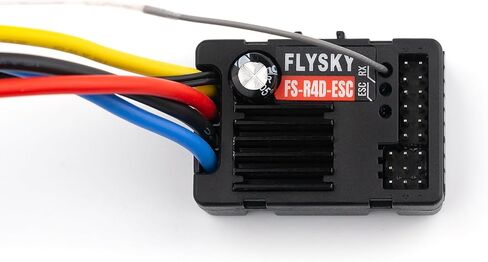 جهاز استقبال GoolRC Flysky FS-R4D-ESC، جهاز استقبال 2 في 1 2.4 جيجا هرتز 4CH مع التحكم في السرعة وLED، مخرج PWM بروتوكول ANT متوافق مع جهاز إرسال راديو FS-G7P لشاحنة 1/10 RC الزاحفة على الطرق الوعرة in Saudi Arabia