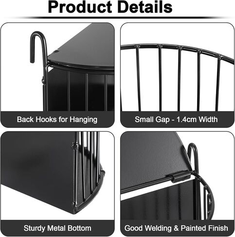 Upgraded Hay Rack for Rabbits, Bunny Feeder for Guinea Pigs Chinchillas, Black, Hanging Hay Feeder with Lid, Bunny Feeding Holder, Metal, Semicircular, Chinchilla Cage Accessories in Saudi Arabia