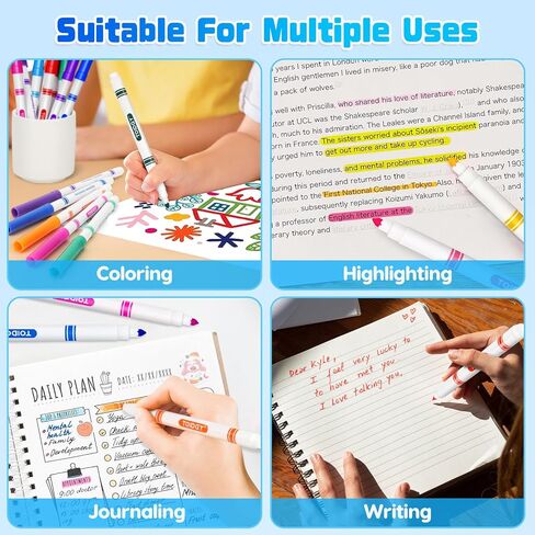 256 PCS Washable Markers for Kids, Colored Markers Bulk for School, Thin Marker Set in 16 Assorting Colors, Fine Line Marker with Conical Tip, Back to School Supplies, Classroom Must Haves in Saudi Arabia