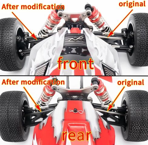 MORLORDY 4Pcs Steel CVD Driveshafts Front & Rear Axle Shafts for 1/14 WL 144001 V2 4WD High Speed RC Cars Upgrade Parts in Saudi Arabia