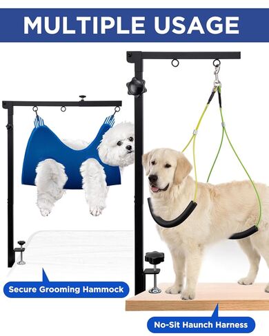 ذراع العناية بالكلاب قابل للتمديد مع أرجوحة، ارتفاع قابل للتعديل 27 بوصة - 42 بوصة، عرض قابل للتعديل 20 بوصة - 23 بوصة، ذراع طاولة للعناية بالكلاب مع مشبك وحامل مانع للجلوس، شديد التحمل للكلاب الصغيرة والمتوسطة in Kuwait