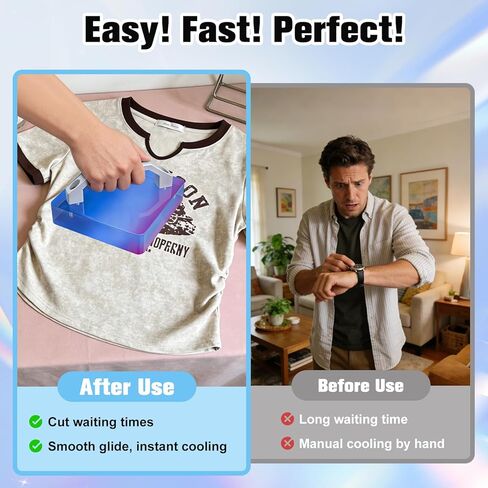 كتلة تبريد HTV للضغط الحراري، مبرد الضغط الحراري بمقبض، كتلة تبريد سريعة لنقل DTF، ملحقات تبريد للفينيل التسامي، فيلم DTF، ورق نقل الحرارة in Kuwait