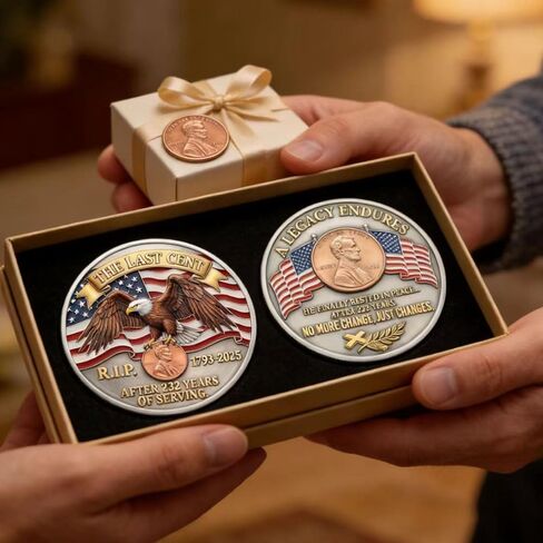 5 قطعة عملة تذكارية من مجموعة The Last Cent Legacy، تصميم النسر الوطني، هدايا تذكارية لهواة التجميع، عملة عرض غير العملات in Kuwait