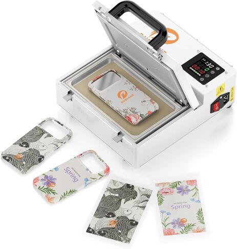 Phone Case Heat Press Machine for iPhone,3D Sublimation Vacuum Heat Press Machine for Sublimation Blanks Phone Cases, Airpods,Headphone,DIY Customize Phone Case Printer Machine (White) in Saudi Arabia