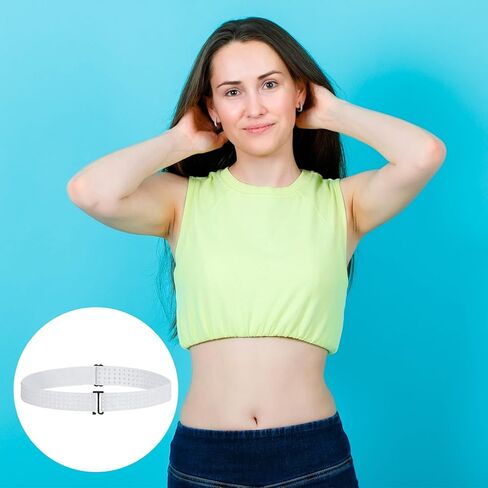قطعتان من القمصان المقاومة للانزلاق للسيدات، حزام قصير للسترة قابل للتعديل، حزام خصر مرن، أربطة قص القميص، أربطة علوية قصيرة لدس القمصان in Saudi Arabia