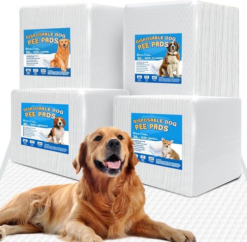 Wee Wee Pads for Dogs, Premium Puppy Pads with 6-Layer Leak-Proof Design, Disposable and Safe Dog Pee Pads, Large (24x36, Holds 9 Cups), 30 Count in Saudi Arabia
