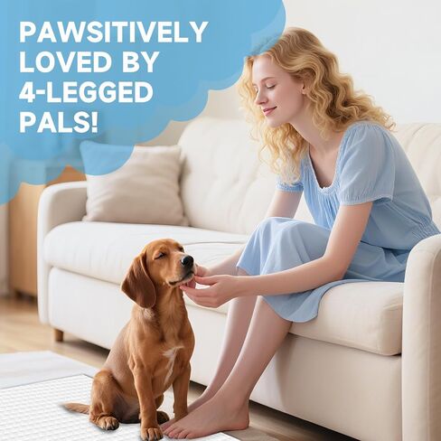 Wee Wee Pads for Dogs, Premium Puppy Pads with 6-Layer Leak-Proof Design, Disposable and Safe Dog Pee Pads, Large (24x36, Holds 9 Cups), 30 Count in Saudi Arabia