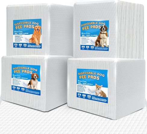 Wee Wee Pads for Dogs, Premium Puppy Pads with 6-Layer Leak-Proof Design, Disposable and Safe Dog Pee Pads, Large (24x36, Holds 9 Cups), 30 Count in Saudi Arabia
