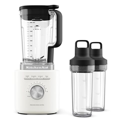 KitchenAid Pure Power Blender with 2 Personal Blending Jars, KSB2078, Porcelain White in Kuwait