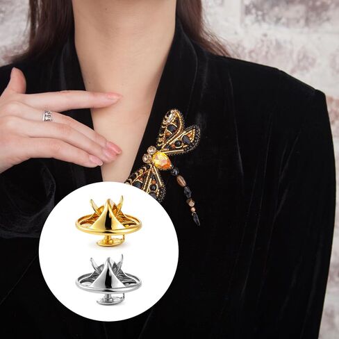100 Pairs Metal Pin Backings Butterfly Clutch Tie Tacks Locking Pin Backs Blank Pins Keeper Lapel Pins Backs Replacement for Enamel Craft Jewelry Making Badge Collectibles Clothes Brooch in Saudi Arabia