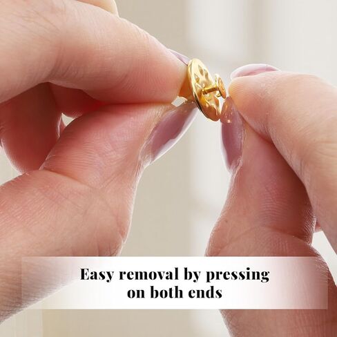 100 Pairs Metal Pin Backings Butterfly Clutch Tie Tacks Locking Pin Backs Blank Pins Keeper Lapel Pins Backs Replacement for Enamel Craft Jewelry Making Badge Collectibles Clothes Brooch in Saudi Arabia