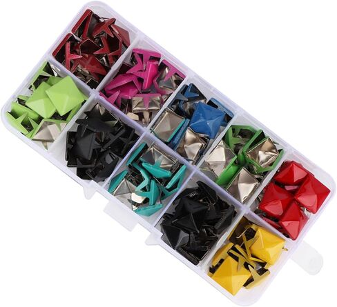 Clothing Accessories Nailheads for DIY Clothing Bags Shoes Accessories Colorful Pyramid Studs in Saudi Arabia