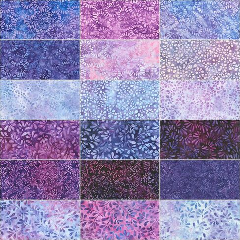 Lunn Studios Artisan Batiks Dancing Petals 18 Fat Quarters Robert Kaufman Fabrics FQ-2224-18 in Saudi Arabia