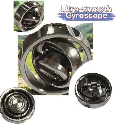 MagLev Fidget Spinner for Adults, CNC Stainless Steel Gyroscope with Ceramic Bearing, Ultra-Quiet Dual-Mode Handheld & Desktop Focus Toy for Stress Relief Anxiety, EDC Gift for Men Women Kids in Saudi Arabia