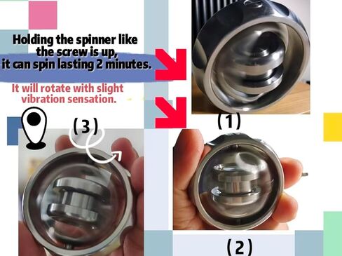 MagLev Fidget Spinner for Adults, CNC Stainless Steel Gyroscope with Ceramic Bearing, Ultra-Quiet Dual-Mode Handheld & Desktop Focus Toy for Stress Relief Anxiety, EDC Gift for Men Women Kids in Saudi Arabia