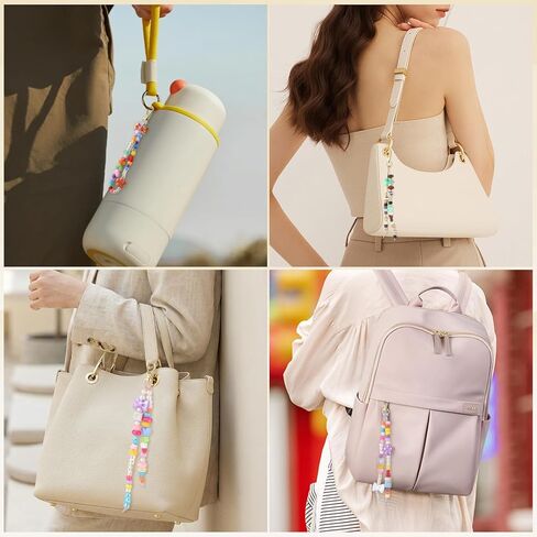 BESARME 372 قطعة سلسلة مفاتيح مطرزة، مجموعة أدوات صنع سلسلة المفاتيح DIY، مجموعة أدوات سحرية، خرز ملون، قلب أكريليك، نجمة زهرة، الأبجدية A-Z، مجموعة صنع الاسم، مجموعة صنع الهدايا، لوازم المجوهرات in Kuwait