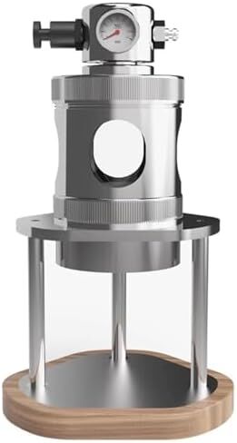 Manual Air Pressure Coffee Maker, Espresso Maker Manual Coffee Machine, Stainless Steel, 16Bar Fast Extraction, with Pressure Gauge, Compact for Camping Home Use (58mm) in Kuwait