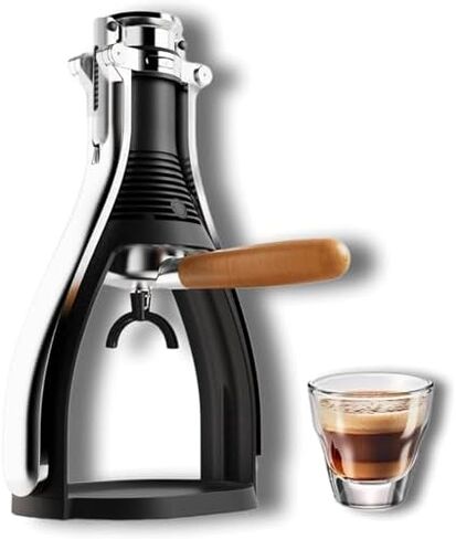 Portable Manual Espresso Maker, Hand-Press Design for High Extraction, No Electricity Needed, Ideal for Travel, Camping, and Home Brewing in Kuwait