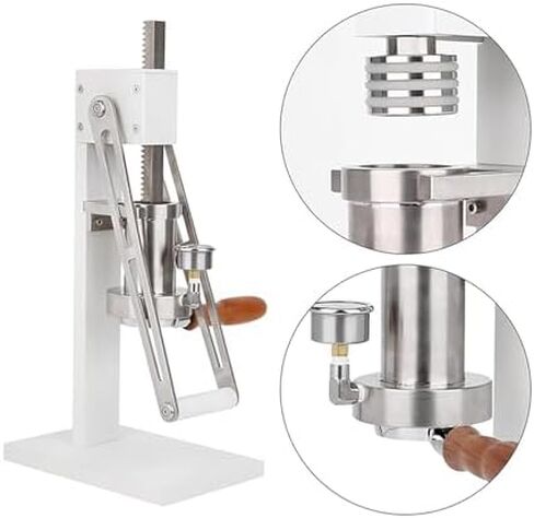 Manual Lever Espresso Maker, Espresso Press Machine, With Pressure Chamber, Piston, Powder Hammer, Bottomless Handle, For Home, Outdoor, Camping in Kuwait
