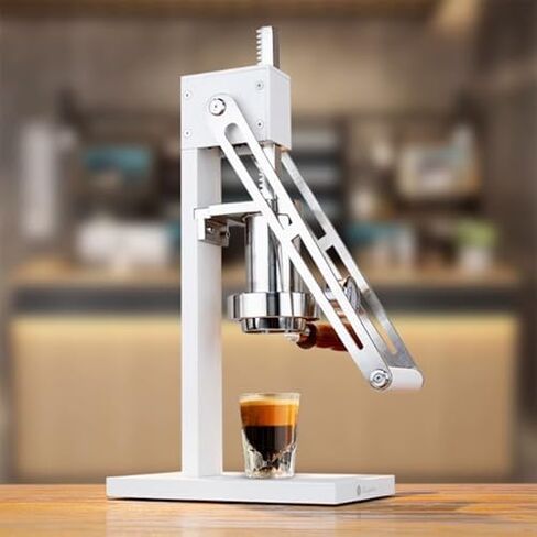 Manual Lever Espresso Maker, Espresso Press Machine, With Pressure Chamber, Piston, Powder Hammer, Bottomless Handle, For Home, Outdoor, Camping in Kuwait