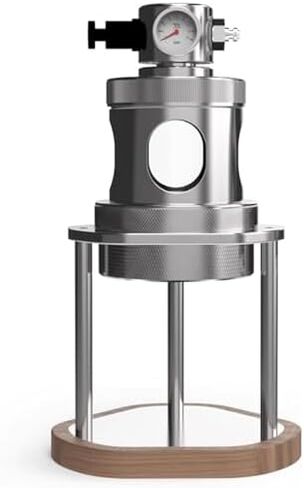 Manual Air Pressure Coffee Maker, Espresso Maker Manual Coffee Machine, Stainless Steel, 16Bar Fast Extraction, with Pressure Gauge, Compact for Camping Home Use 58mm in Kuwait