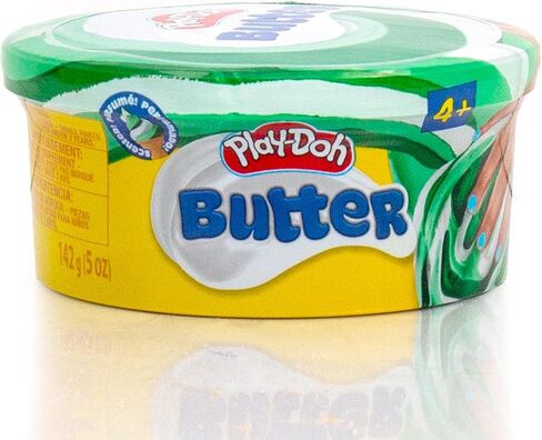 Play-Doh Butter, Pink, Green & Orange Compound, Sherbert Scent, Single 5 oz. Can in Kuwait