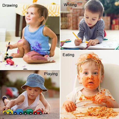 Wildflowers Kids Art Smock Waterproof Artist Painting Aprons Long Sleeve with Pockets for Girls Boys Cooking Baking in Saudi Arabia