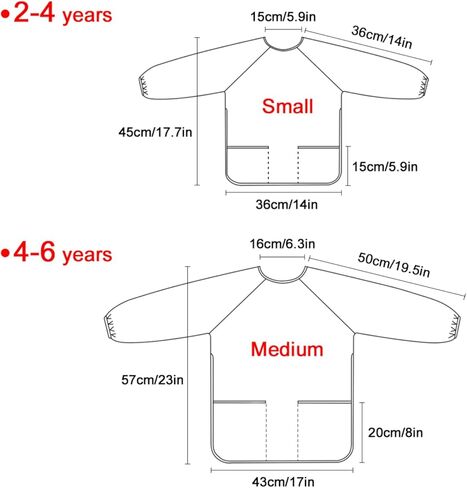 Wildflowers Kids Art Smock Waterproof Artist Painting Aprons Long Sleeve with Pockets for Girls Boys Cooking Baking in Saudi Arabia